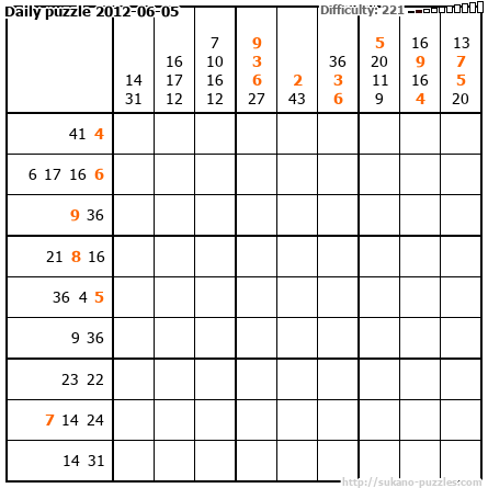 Daily puzzle 2012-06-05