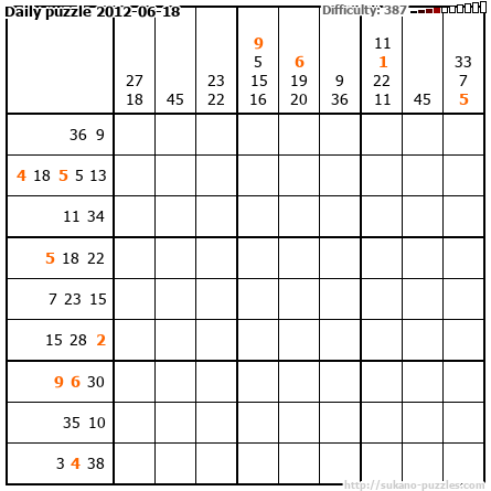 Daily puzzle 2012-06-18