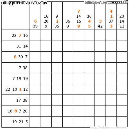 Daily puzzle 2012-07-09
