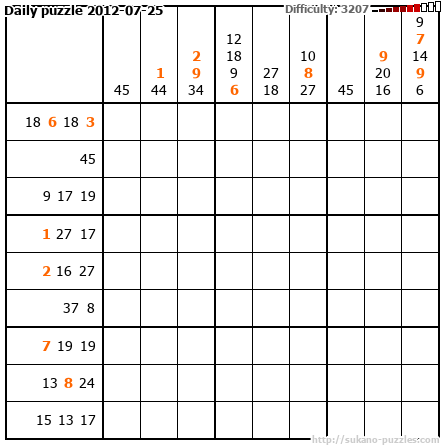 Daily puzzle 2012-07-25
