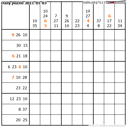 Daily puzzle 2011-01-03