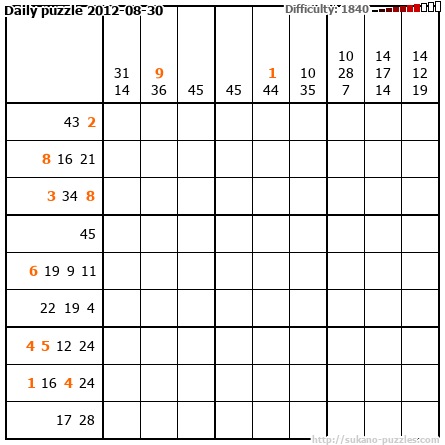 Daily puzzle 2012-08-30