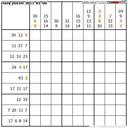 Daily puzzle 2011-01-06