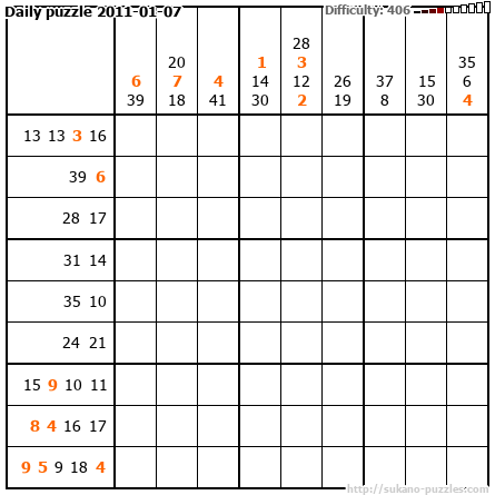 Daily puzzle 2011-01-07