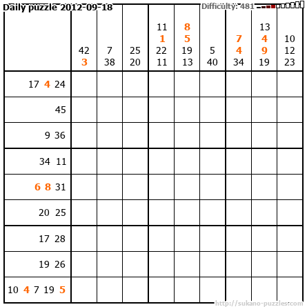 Daily puzzle 2012-09-18