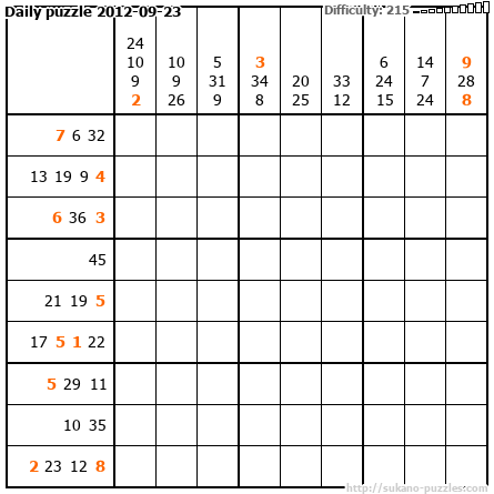 Daily puzzle 2012-09-23