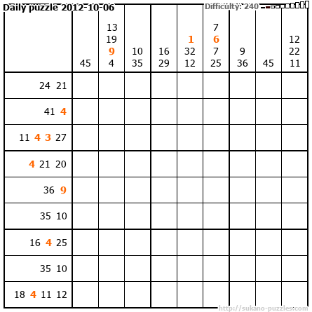 Daily puzzle 2012-10-06