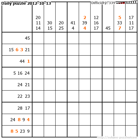 Daily puzzle 2012-10-13