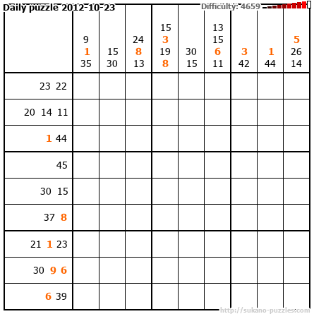Daily puzzle 2012-10-23