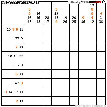 Daily puzzle 2011-01-13