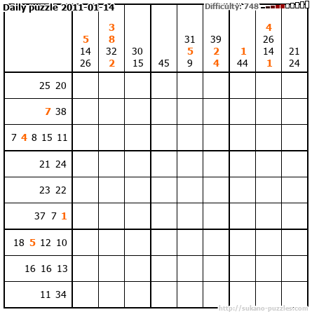 Daily puzzle 2011-01-14