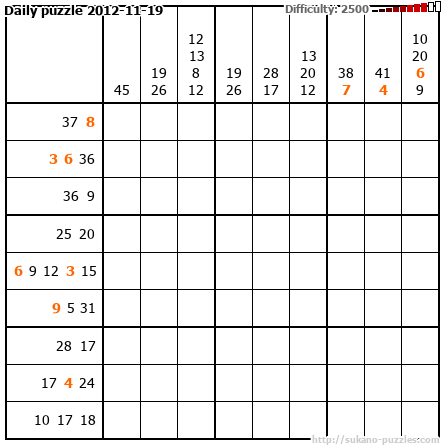 Daily puzzle 2012-11-19