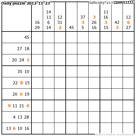Daily puzzle 2012-11-23