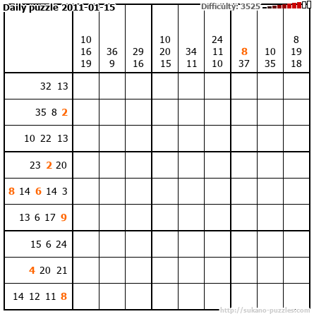 Daily puzzle 2011-01-15