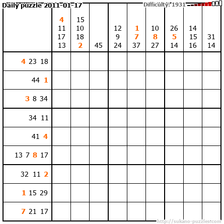 Daily puzzle 2011-01-17