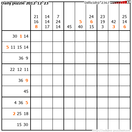 Daily puzzle 2012-12-23