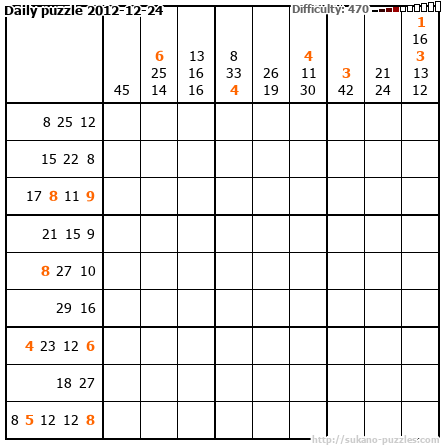 Daily puzzle 2012-12-24
