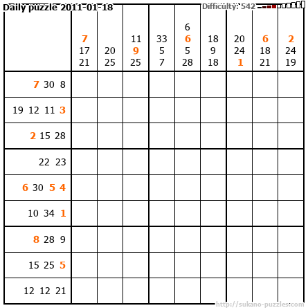Daily puzzle 2011-01-18