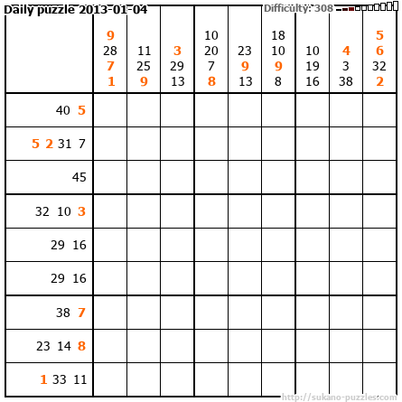 Daily puzzle 2013-01-04