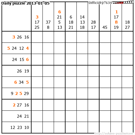 Daily puzzle 2013-01-05