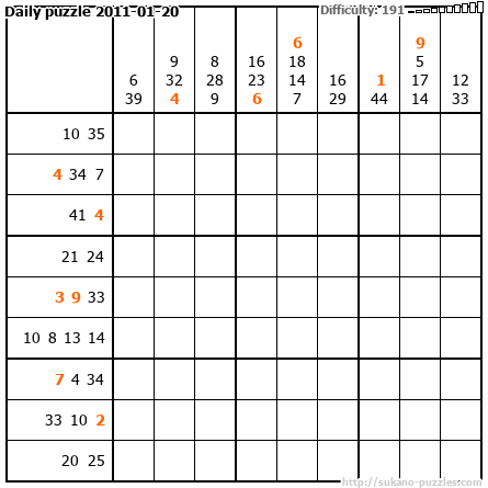 Daily puzzle 2011-01-20