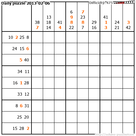 Daily puzzle 2013-02-06