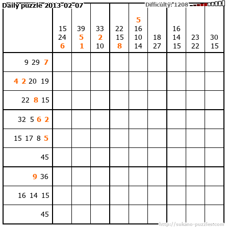 Daily puzzle 2013-02-07