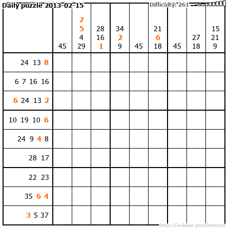 Daily puzzle 2013-02-15