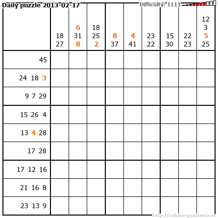 Daily puzzle 2013-02-17