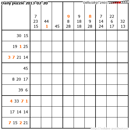Daily puzzle 2013-02-20