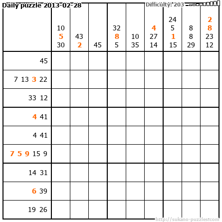 Daily puzzle 2013-02-28