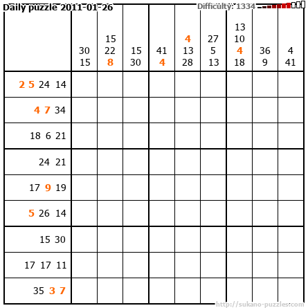 Daily puzzle 2011-01-26