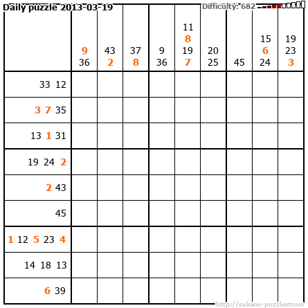 Daily puzzle 2013-03-19