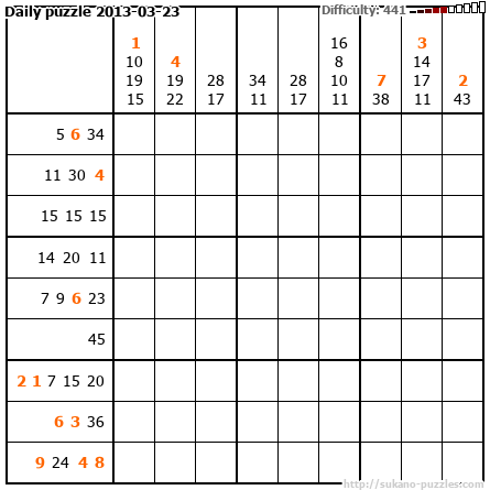 Daily puzzle 2013-03-23
