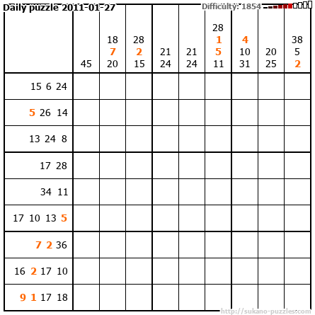 Daily puzzle 2011-01-27