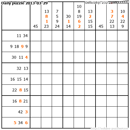 Daily puzzle 2013-03-29