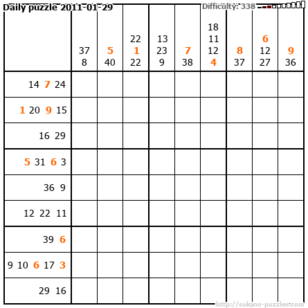 Daily puzzle 2011-01-29