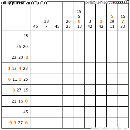 Daily puzzle 2011-01-31