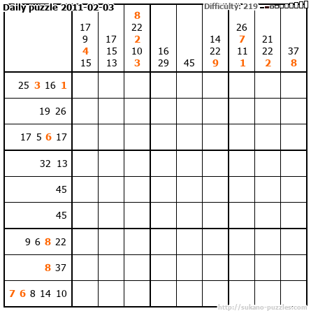 Daily puzzle 2011-02-03