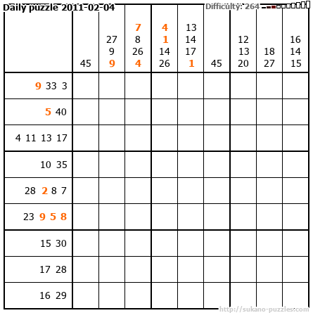 Daily puzzle 2011-02-04