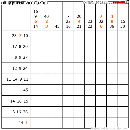 Daily puzzle 2013-07-03