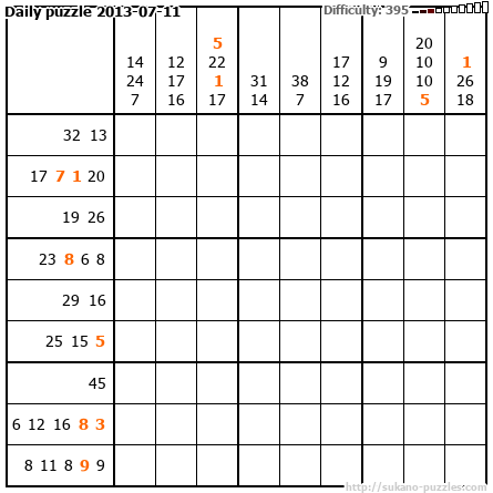 Daily puzzle 2013-07-11